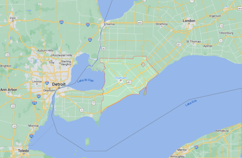 Mapa de Chatham-Kent