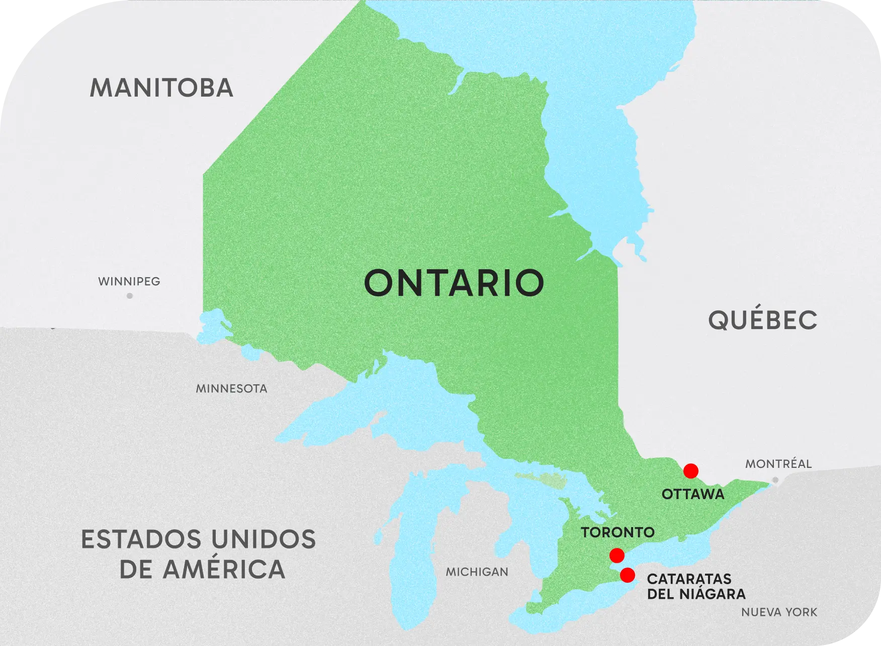  Mapa de Ontario