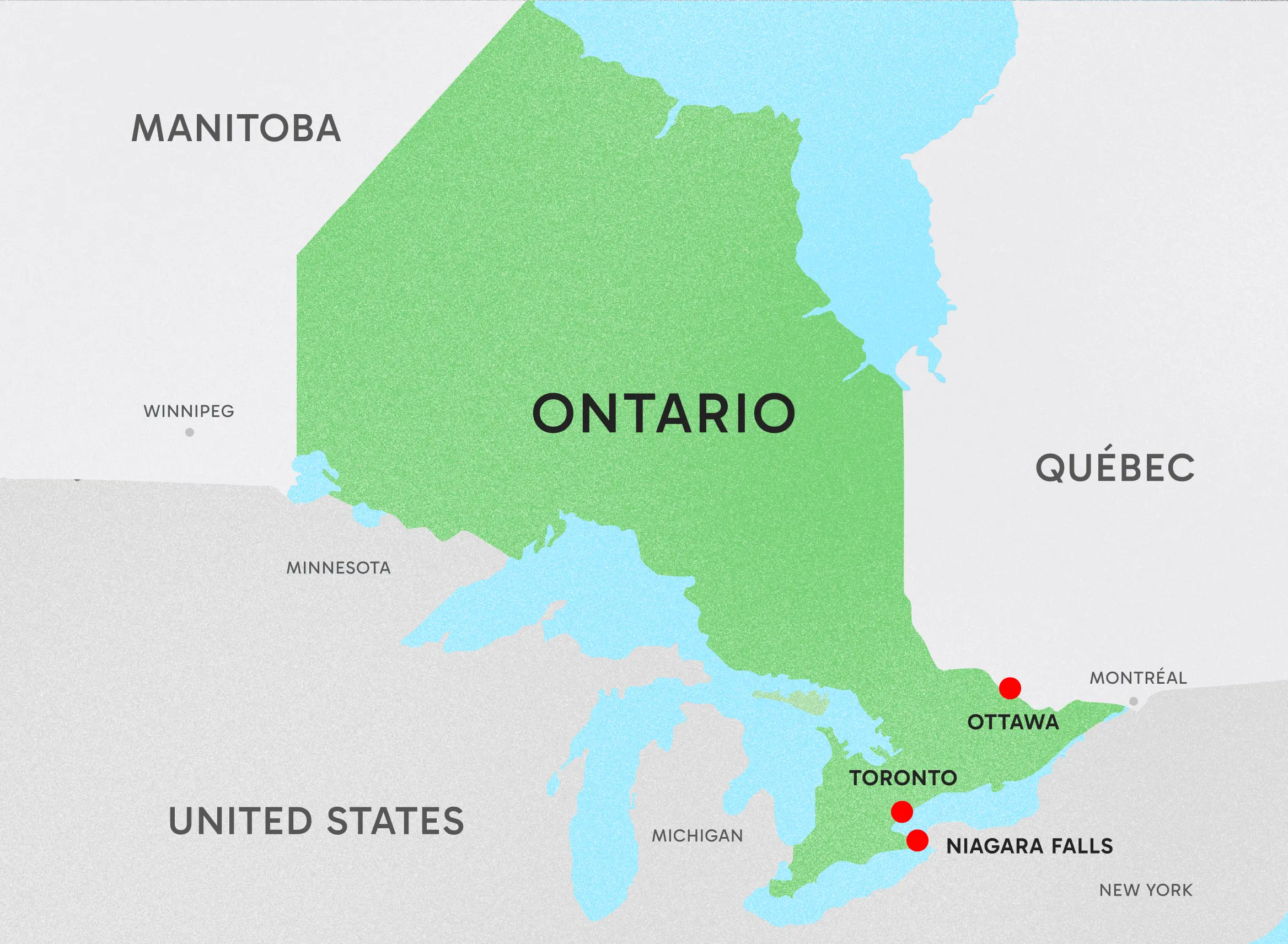 Map of Ontario