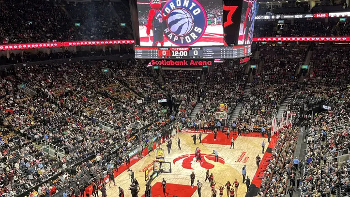 バスケットボールの試合の観客