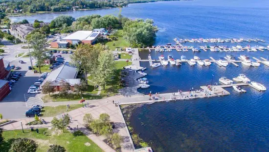 Vista aérea del centro de Port Perry