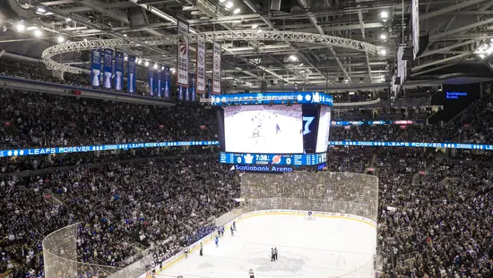 Un match des Maple Leafs au Scotiabank Arena