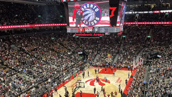 Un match des Raptors au Scotiabank Arena