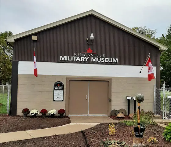 Front of the Kingsville Military Museum