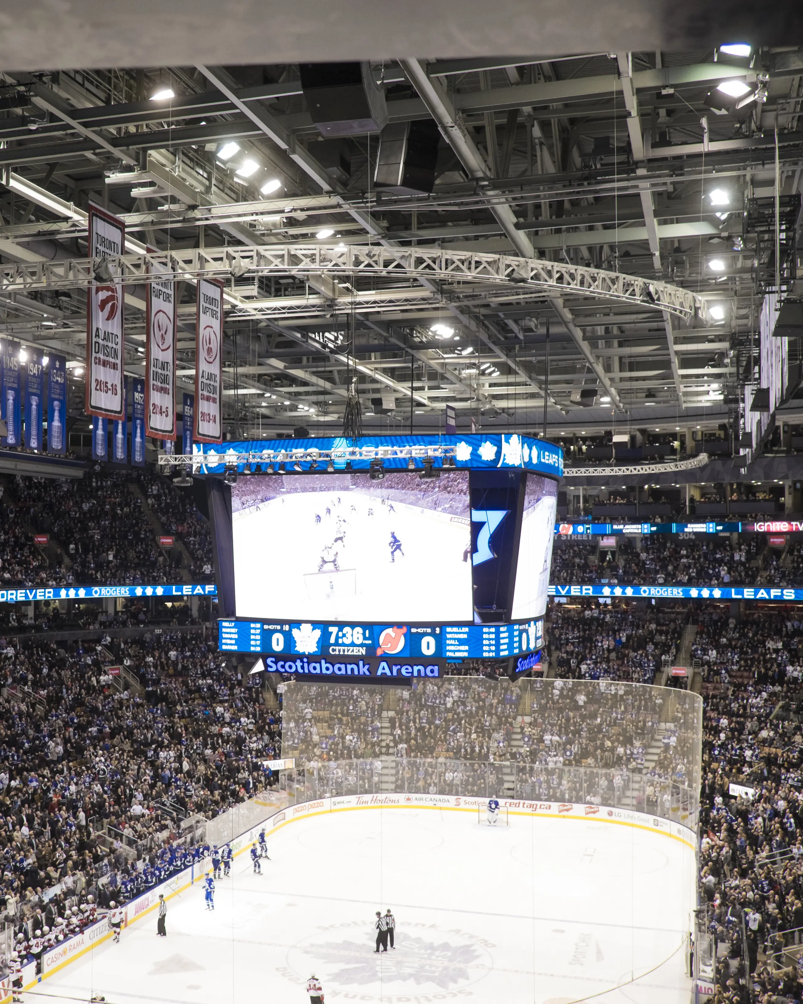 Un match des Maple Leafs au Scotiabank Arena