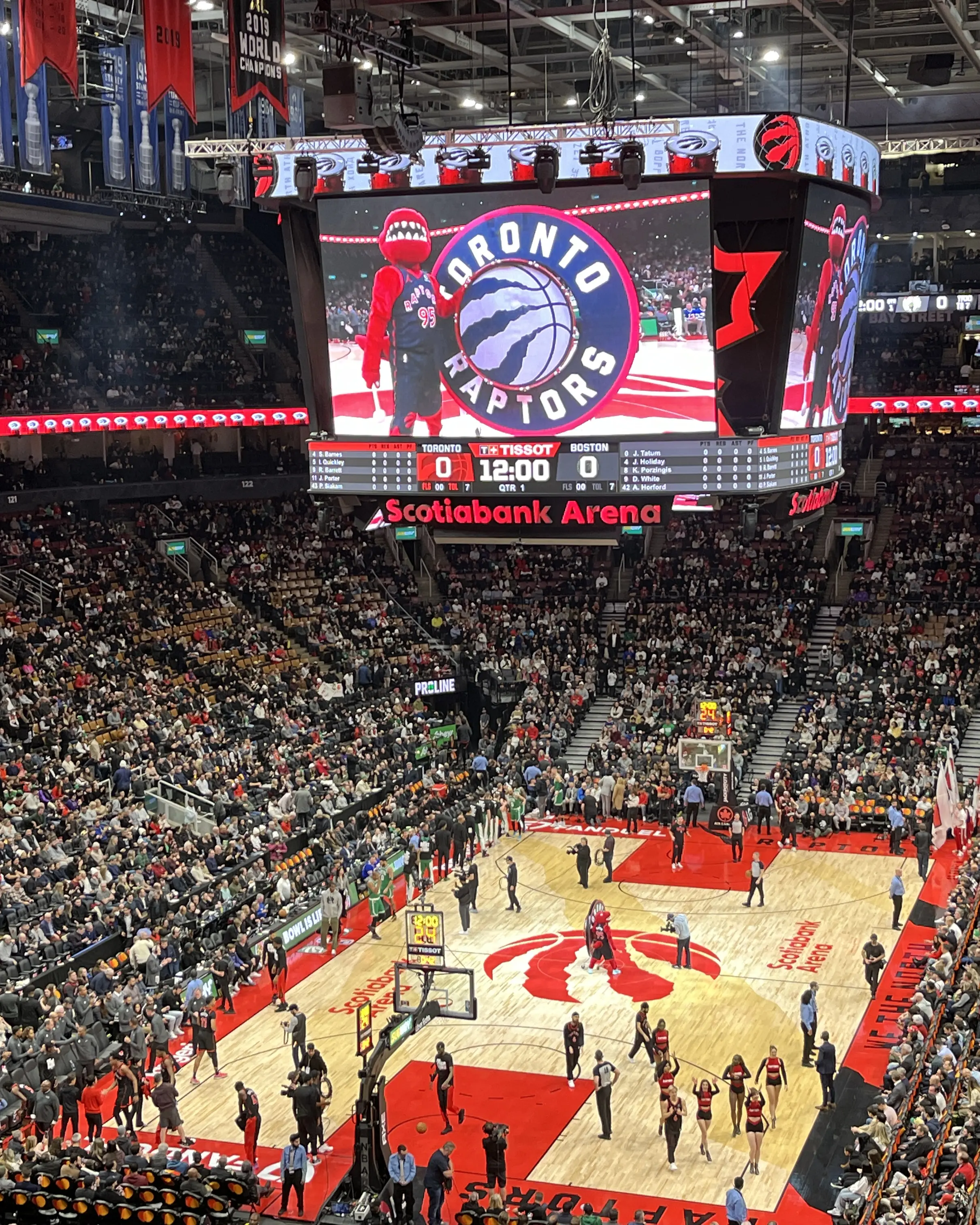 Un match des Raptors au Scotiabank Arena